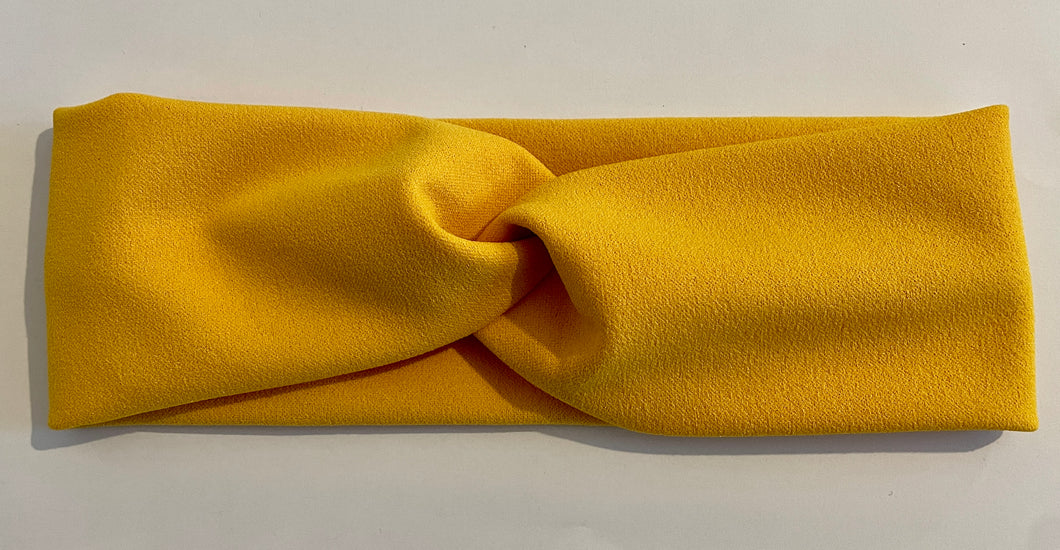 Yellow Stretch Jersey Hairband